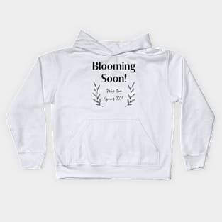 Blooming Soon Pregnancy Announcement Kids Hoodie